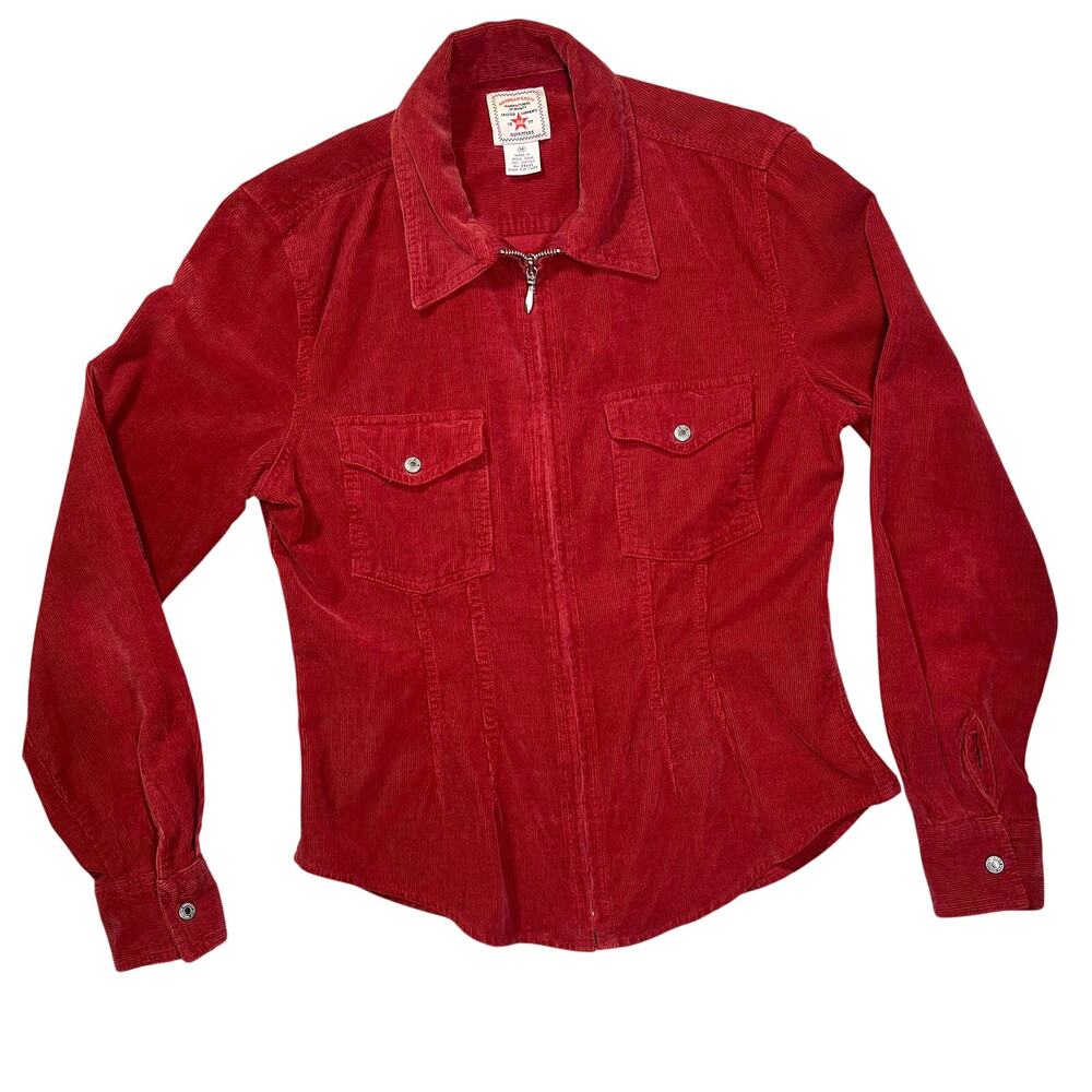 Y2K Vintage American Eagle Corduroy Western BoHo Style Slim Jacket